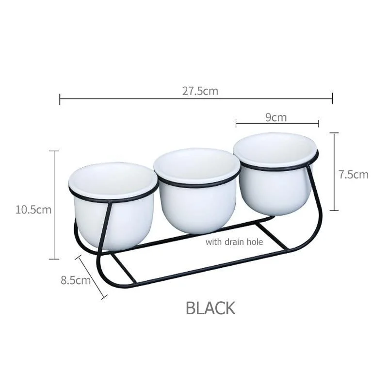 Daja - Modern White Ceramic Flower Pots -  - #tag1#