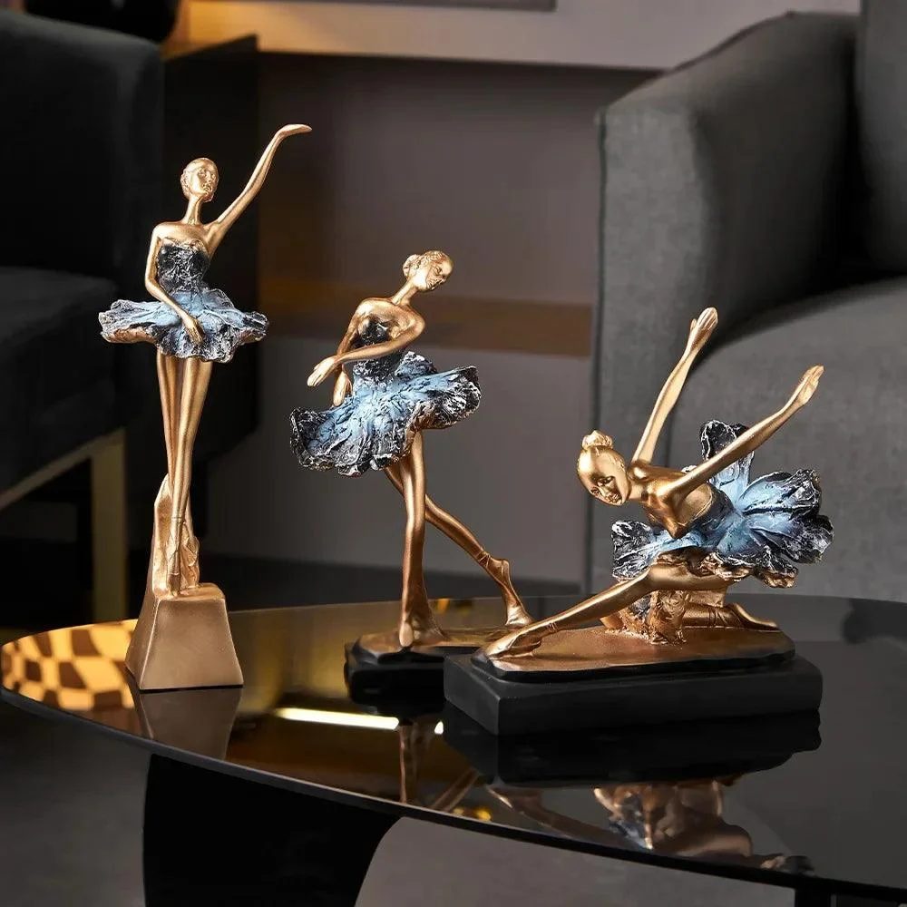 Dancing Girl Resin Statue -