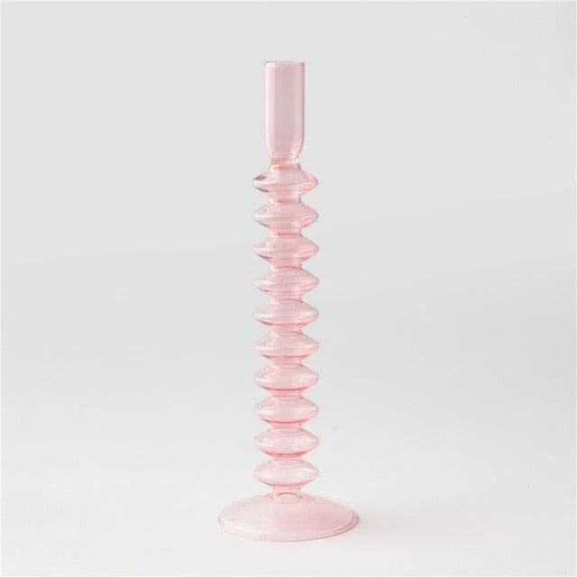 Danish Pastel Colorful Layered Candle Stick - - #tag1#