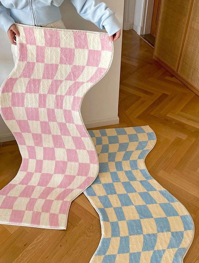 Danish_Pastel_Wavy_Checkered_Rugs_-_-_tag1_-4197081 Danish Pastel Wavy Checkered Rugs - - #tag1#