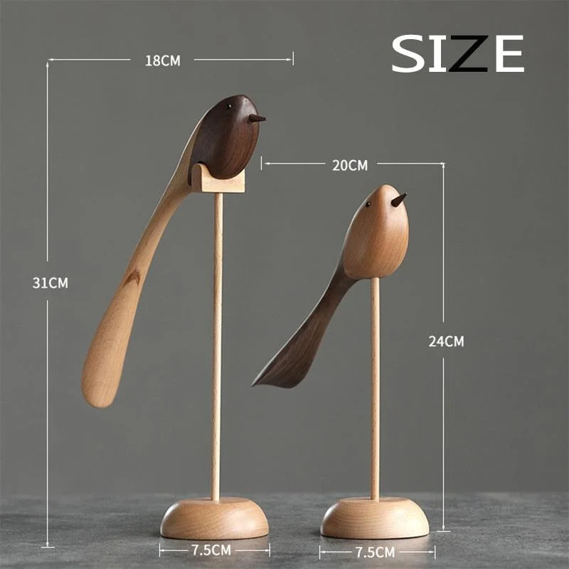 Danish Wooden Birds -