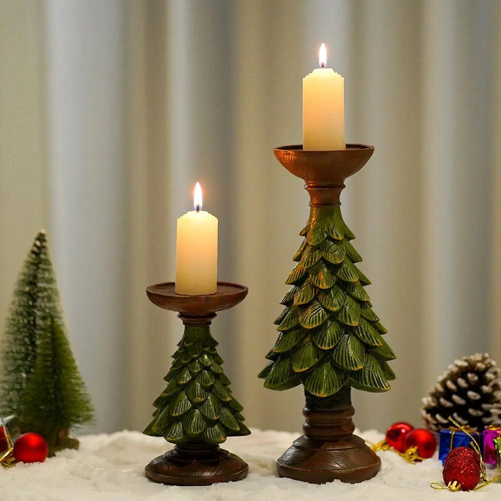 Dark_Green_Christmas_Tree_Candle_Holder_-_-4177019 Dark Green Christmas Tree Candle Holder -
