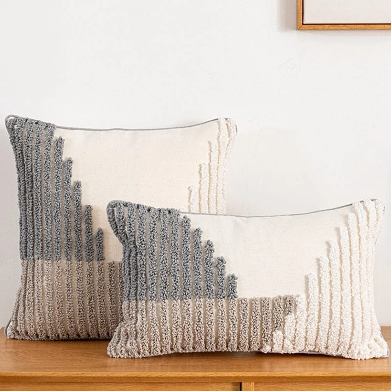 Decorative-Cushion-Cover-Pillow-Case-for-Sofa-45x45-30x50cm-Nordic-Boho-Style-Tufted-Embroidered-Tassel-Pillow Decorative Cushion Cover Pillow Case For Sofa 45x45 30x50cm Nordic Boho Style Tufted Embroidered Tassel Pillow