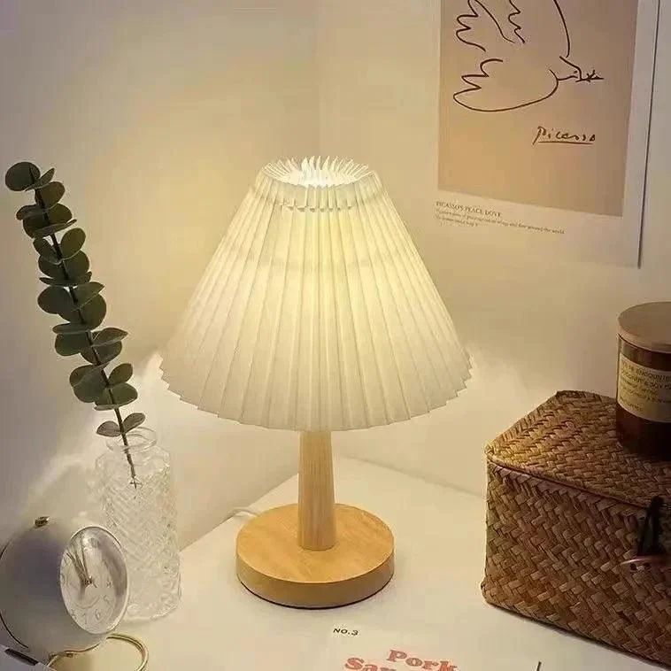 Decorative Pleated Table Lamp -  - #tag1#