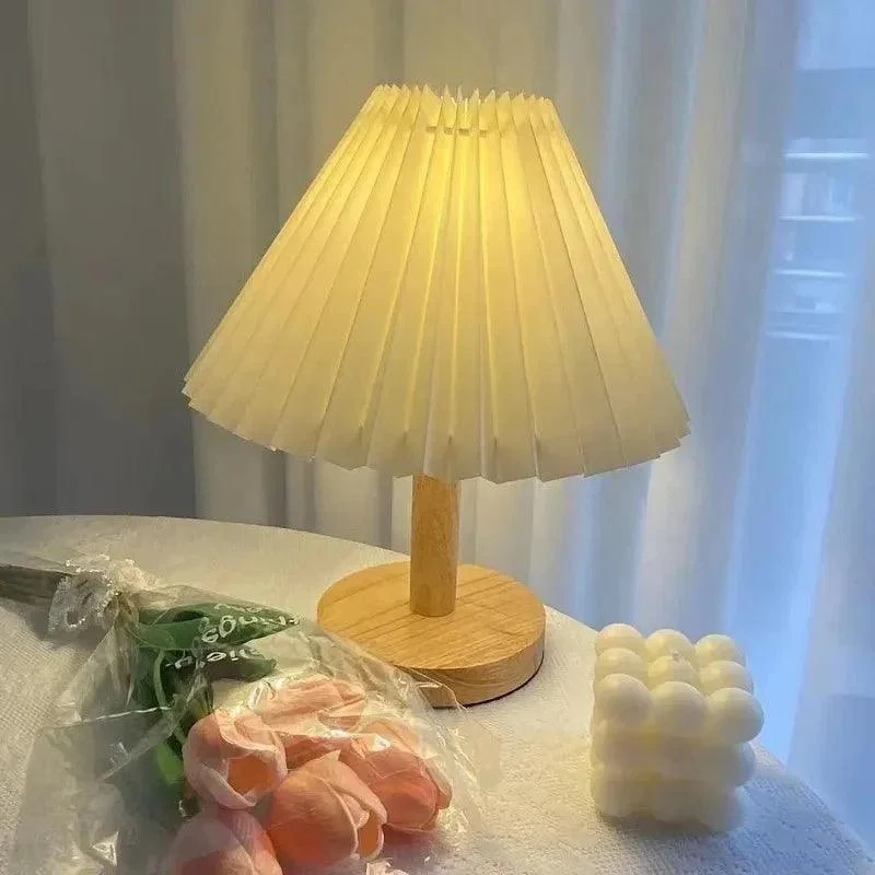 Decorative Pleated Table Lamp -  - #tag1#