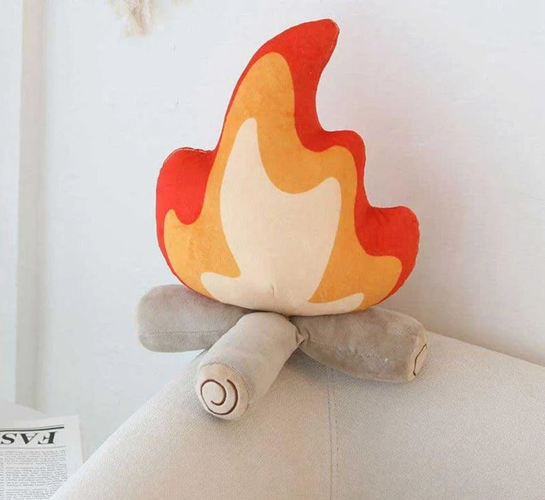 Decorative Plush Fire Pillows -