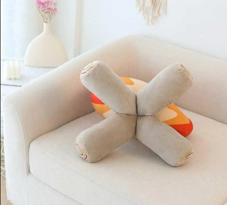 Decorative Plush Fire Pillows -