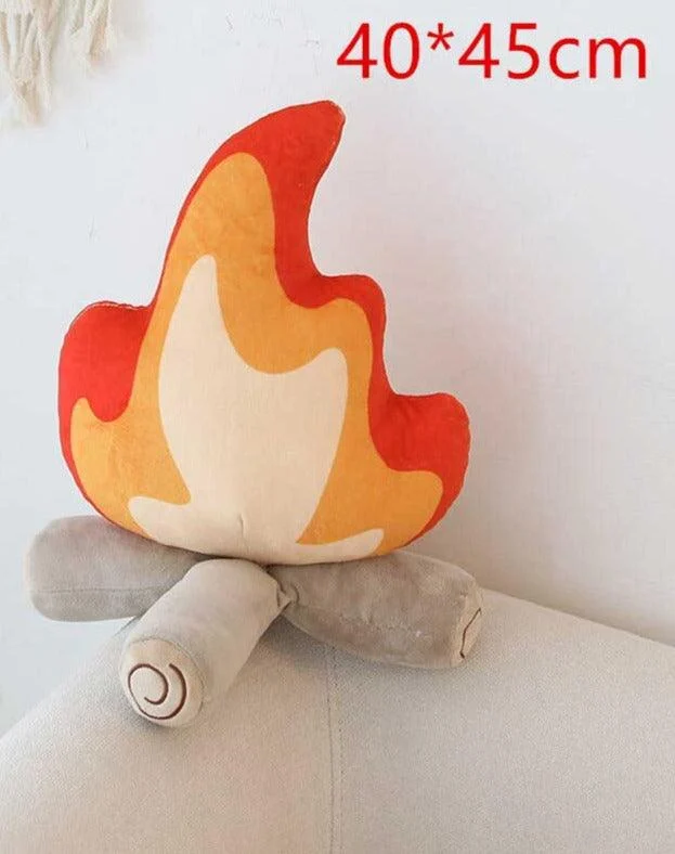 Decorative Plush Fire Pillows -