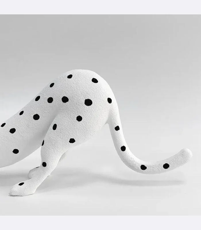 Decorative_Sculpture_Leopard_White_Resin_-_-_tag1_-4193050 Decorative Sculpture Leopard White Resin - - #tag1#