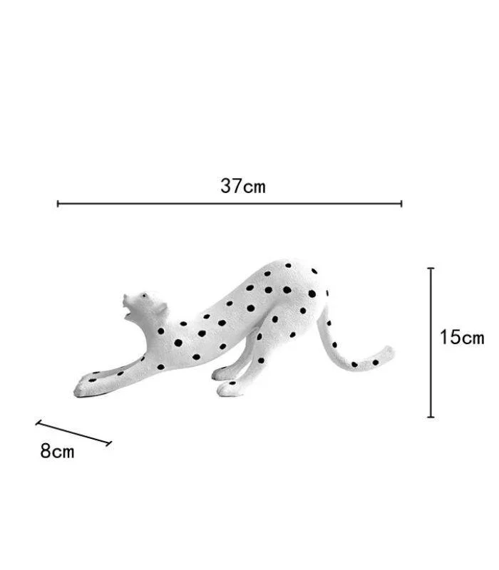 Decorative_Sculpture_Leopard_White_Resin_-_-_tag1_-4193062 Decorative Sculpture Leopard White Resin - - #tag1#