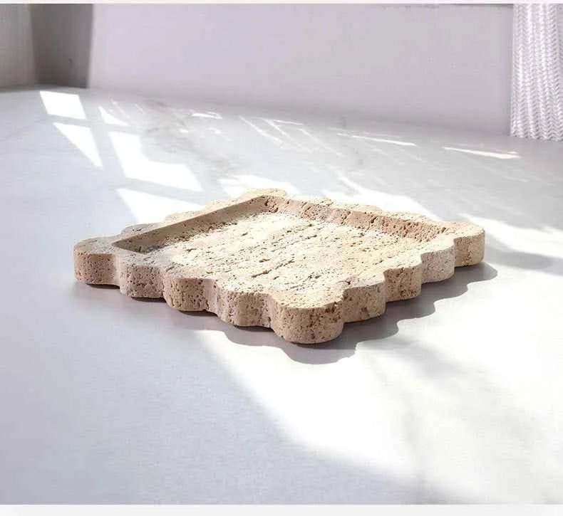 Decorative_Tray_Beige_Stone_Travertine_Square_20_cm_-_-_tag1_-4193163 Decorative Tray Beige Stone Travertine Square 20 cm - - #tag1#