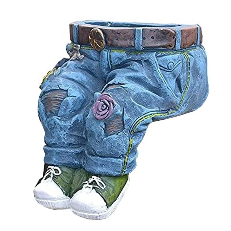 Denim_Pants_Flower_Pot_Decoration_-_-4178046 Denim Pants Flower Pot Decoration -