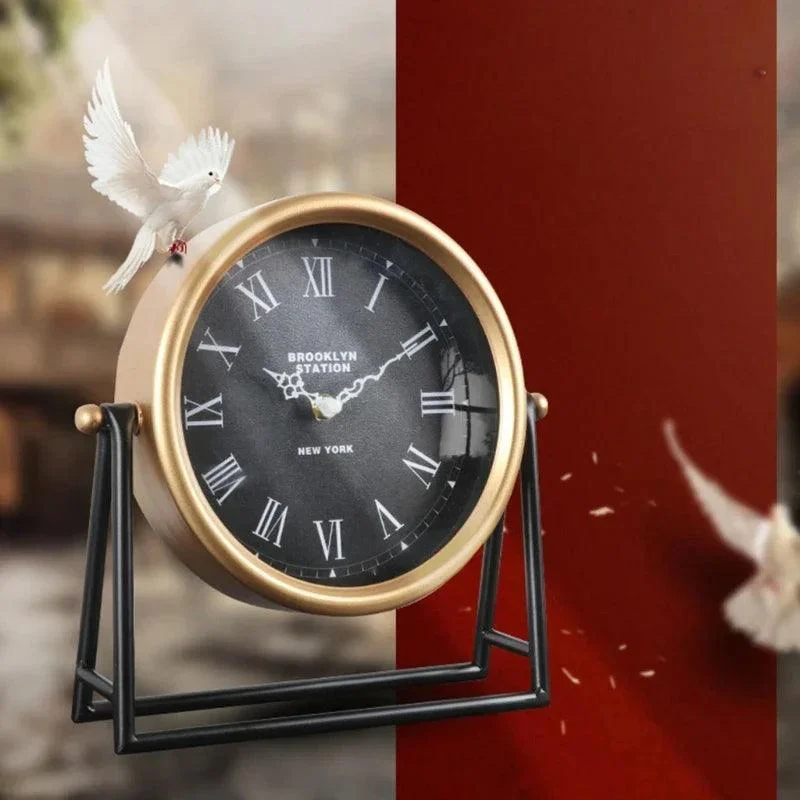 Desk_clock_-_Table_clock_-_Retro_design_-_Decoration_-_Metal_-_26.5x26.5x7cm_-_-_tag1_-4198718 Desk clock - Table clock - Retro design - Decoration - Metal - 26.5x26.5x7cm - - #tag1#