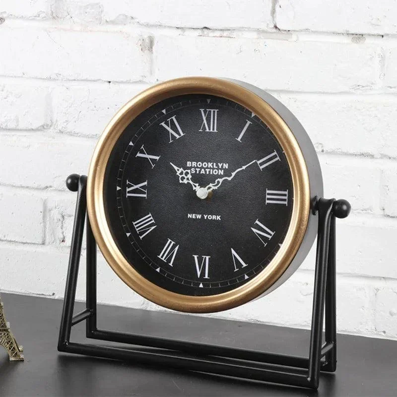 Desk_clock_-_Table_clock_-_Retro_design_-_Decoration_-_Metal_-_26.5x26.5x7cm_-_-_tag1_-4198729 Desk clock - Table clock - Retro design - Decoration - Metal - 26.5x26.5x7cm - - #tag1#