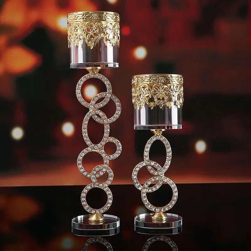 Diamond Ring Candle Holder -