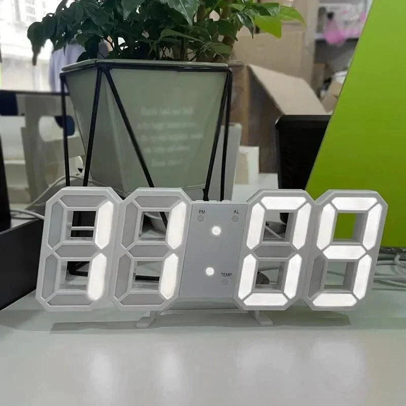 Digital Luminous 3D Wall Clock - - #tag1#