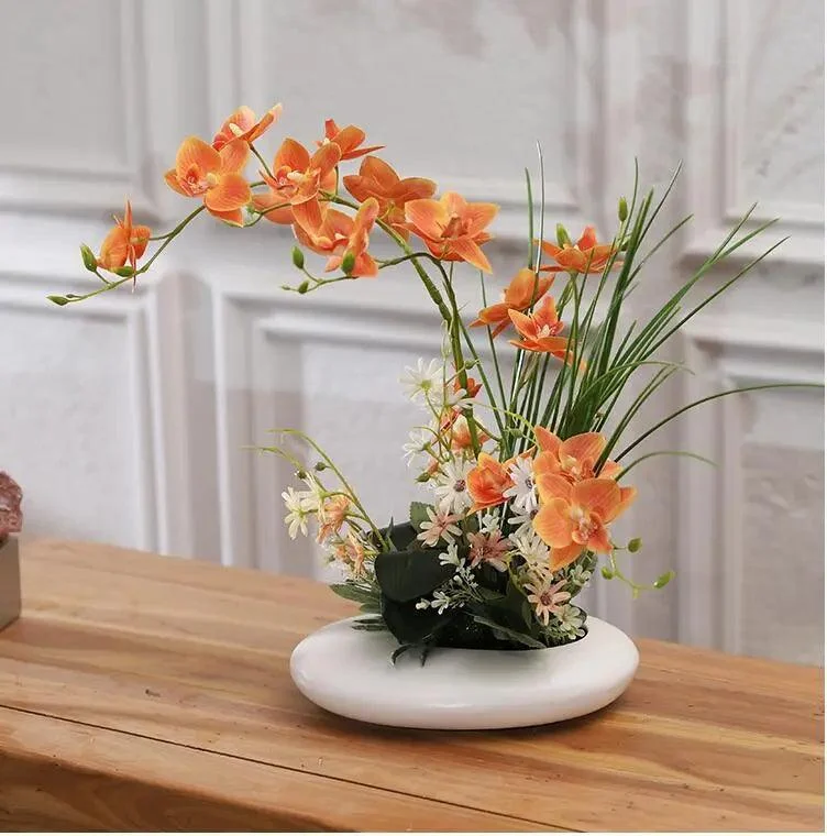 Dove_Ceramic_Vase_with_Orchid_-_-4180207 Dove Ceramic Vase with Orchid -