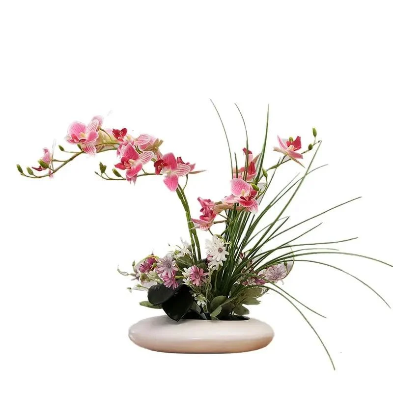 Dove_Ceramic_Vase_with_Orchid_-_-4180211 Dove Ceramic Vase with Orchid -