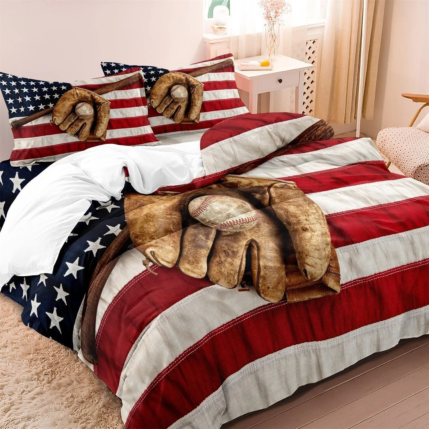 DreamCovers_-_Duvet_cover_set_baseball_baseball_USA_-_-_tag1_-4196388 DreamCovers - Duvet cover set baseball baseball USA - - #tag1#