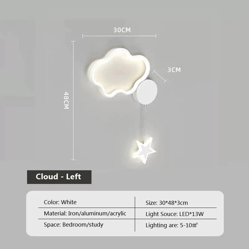 Dreamscape - Cloud Star Moon wall light -