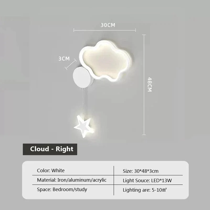 Dreamscape - Cloud Star Moon wall light -