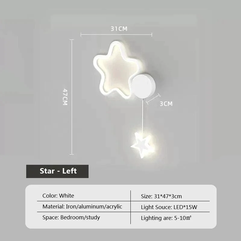 Dreamscape - Cloud Star Moon wall light -