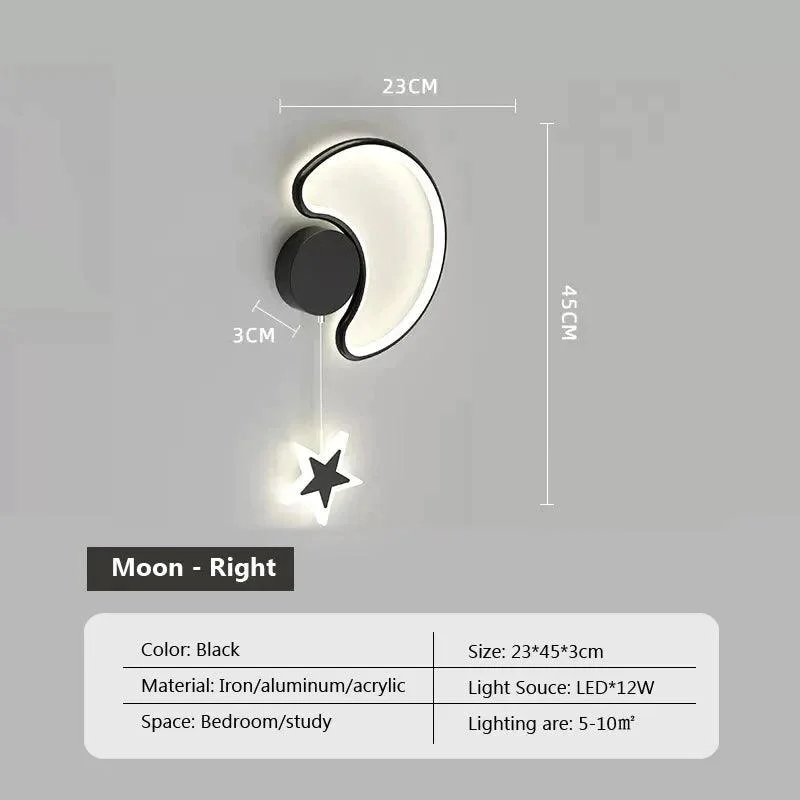 Dreamscape - Cloud Star Moon wall light -