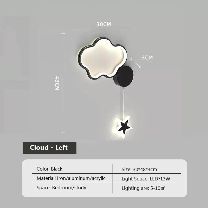 Dreamscape - Cloud Star Moon wall light -