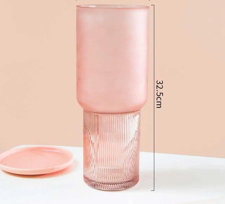 Dreamy_Aesthetic_Pink_Frosted_Glass_Vase_-_-4180442 Dreamy Aesthetic Pink Frosted Glass Vase -