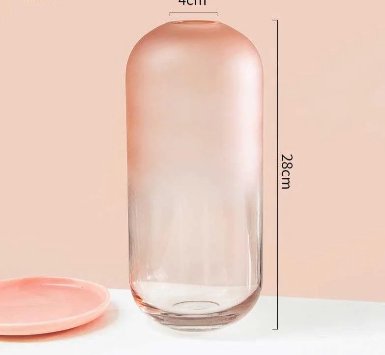 Dreamy_Aesthetic_Pink_Frosted_Glass_Vase_-_-4180450 Dreamy Aesthetic Pink Frosted Glass Vase -