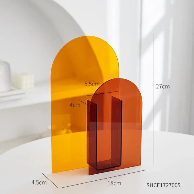 Duo Color Acrylic Vase - - #tag1#