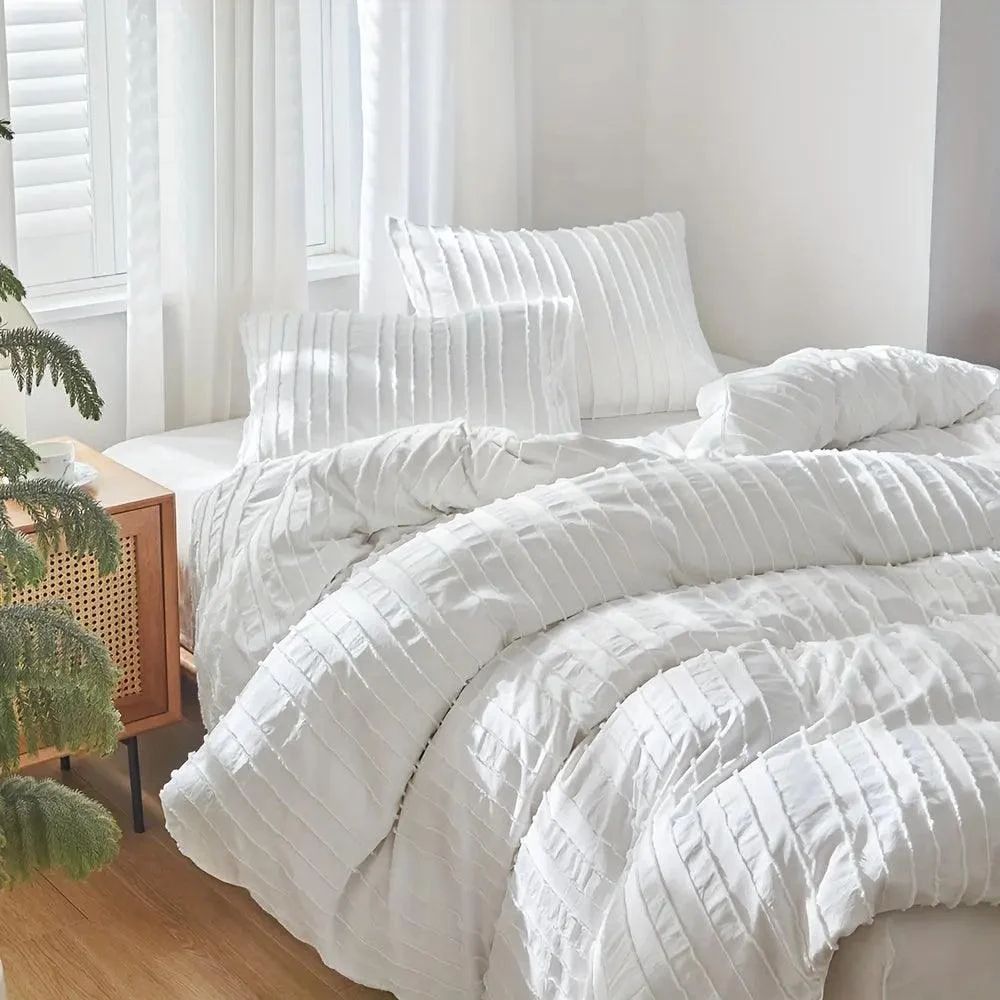 Duvet - Embroidered Striped - Duvet cover -  - #tag1#