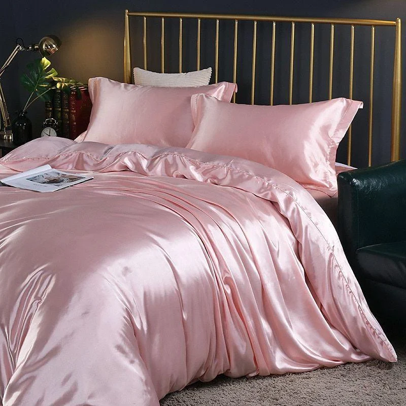 Duvet cover set - ZijdeLux - High-quality satin - Queen size -  - #tag1#