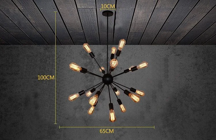 E27 Edison Bulbs Vintage Industrial Loft Pendant Light 12 16 18 20 Head Sputnik Pendant Lamp 87a2adb9 666a 4d29 Bb08 A9f0003b1946
