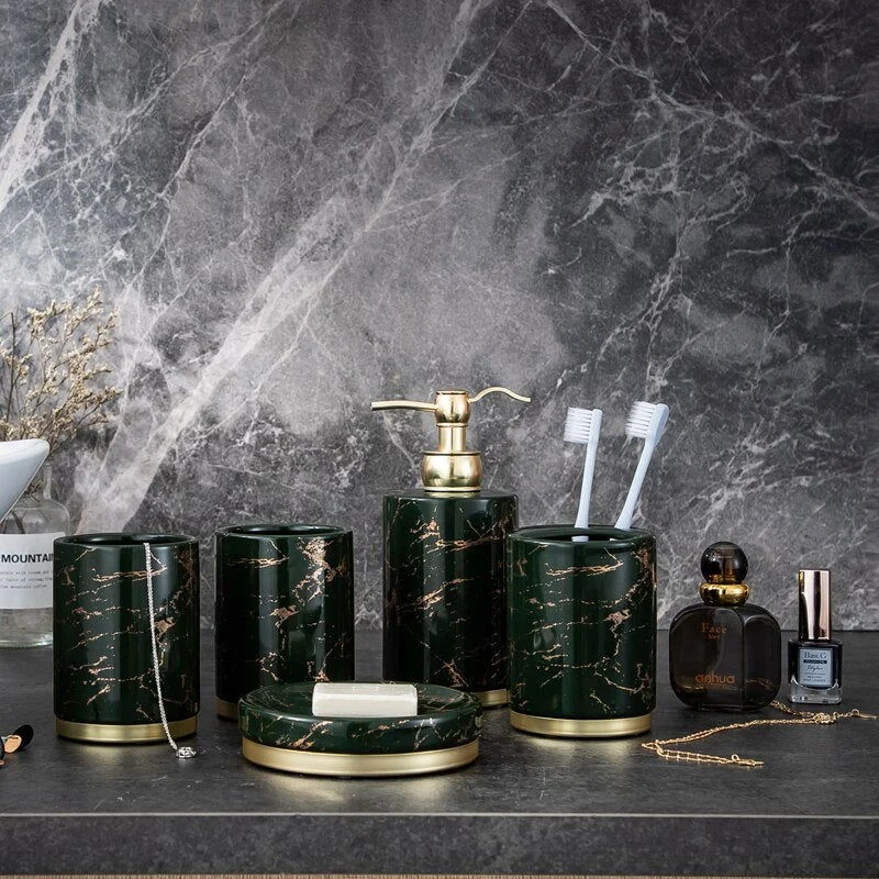 EMERALD LIGHTNING BATHROOM SET - - #tag1#