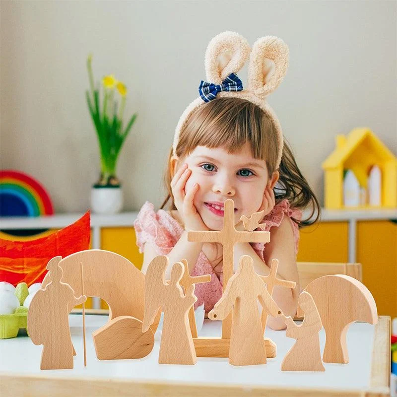 Easter_Scene_Wooden_Decoration_-_-_tag1_-4207483 Easter Scene Wooden Decoration - - #tag1#
