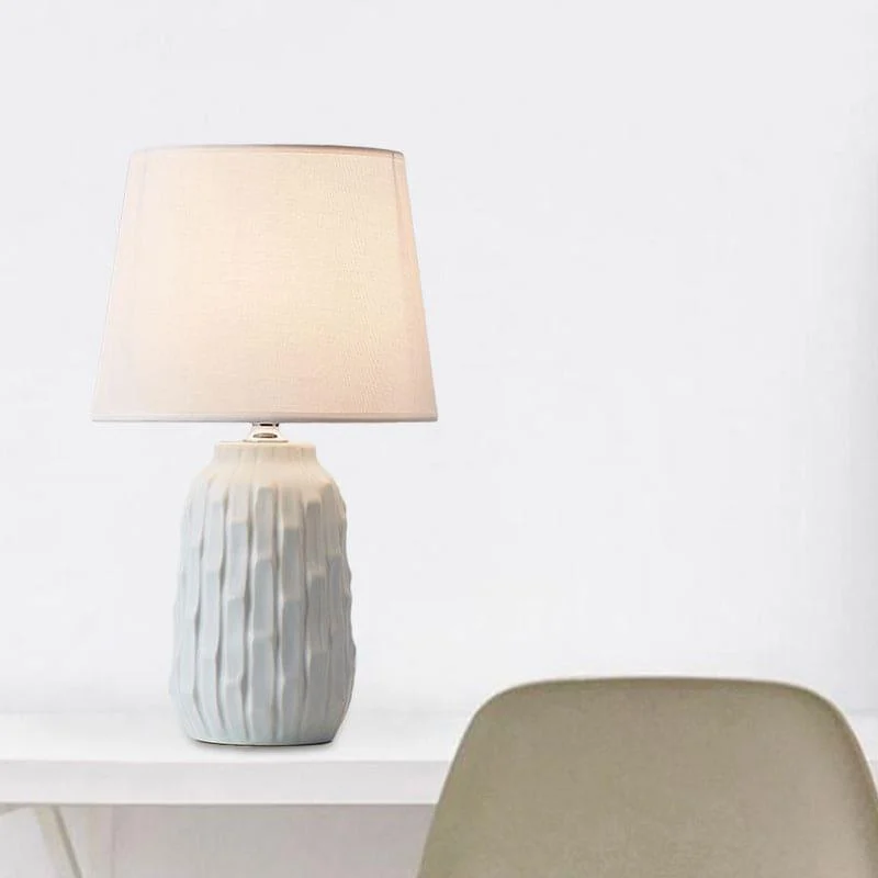 Eclat_-_Design_table_lamp_with_tapered_shade_and_cylindrical_ceramic_base_-_-_tag1_-4197470 Eclat - Design table lamp with tapered shade and cylindrical ceramic base - - #tag1#