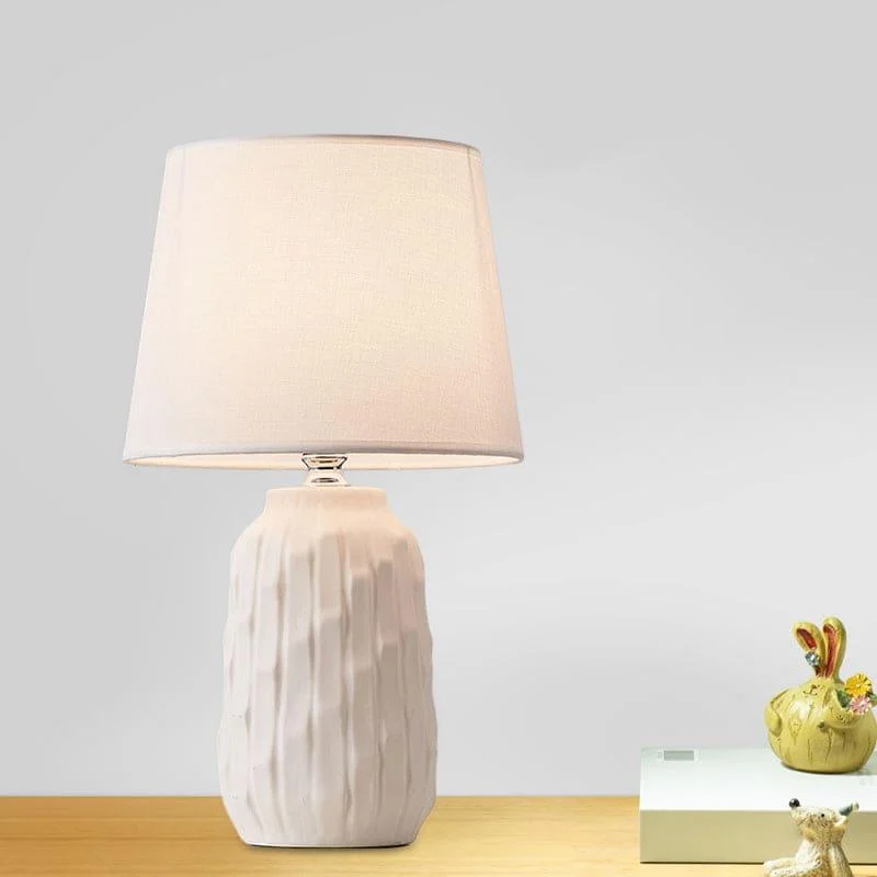 Eclat_-_Design_table_lamp_with_tapered_shade_and_cylindrical_ceramic_base_-_-_tag1_-4197475 Eclat - Design table lamp with tapered shade and cylindrical ceramic base - - #tag1#