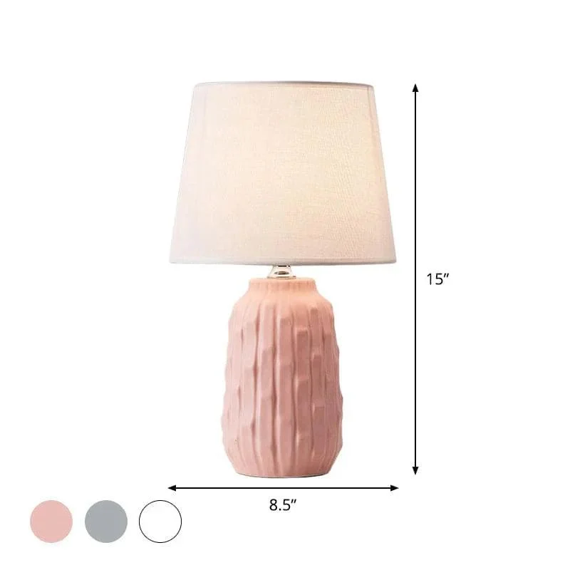 Eclat_design_table_lamp_with_conical_shade_and_cylindrical_ceramic_base_-_-_tag1_-4197490 Eclat – design table lamp with conical shade and cylindrical ceramic base - - #tag1#