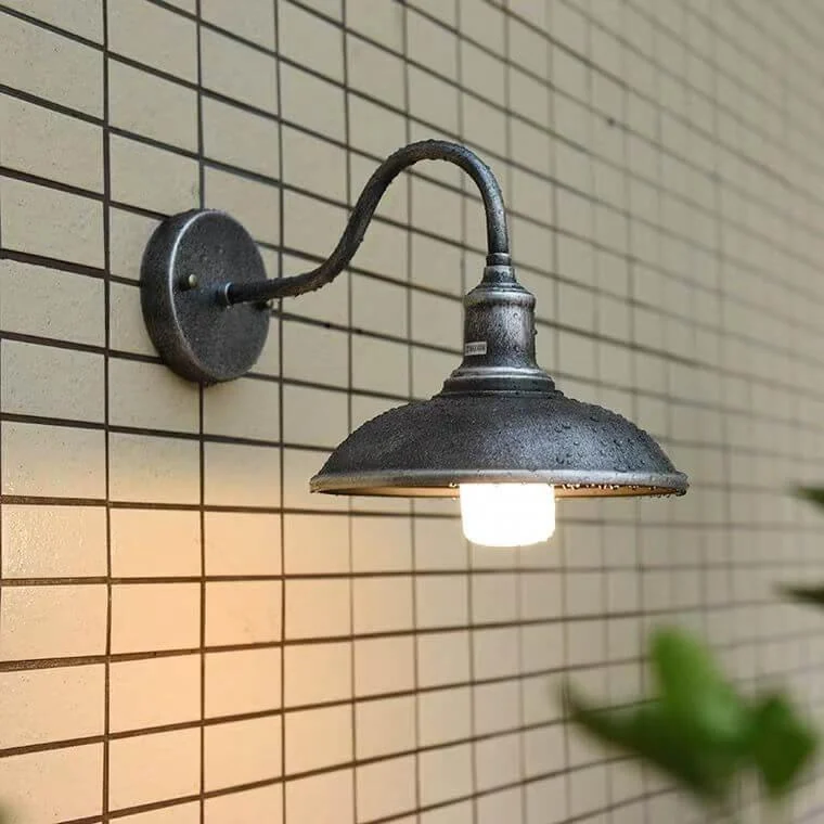 EisenGlow_-_Retro_outdoor_wall_lamp_with_1_iron_dome_light_-_-_tag1_-4198465 EisenGlow - Retro outdoor wall lamp with 1 iron dome light - - #tag1#