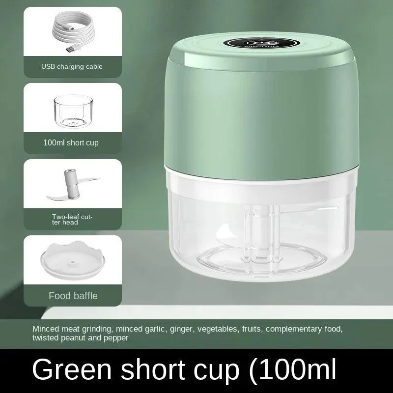 Electric Food Chopper: Mini USB Kitchen Gadgets -
