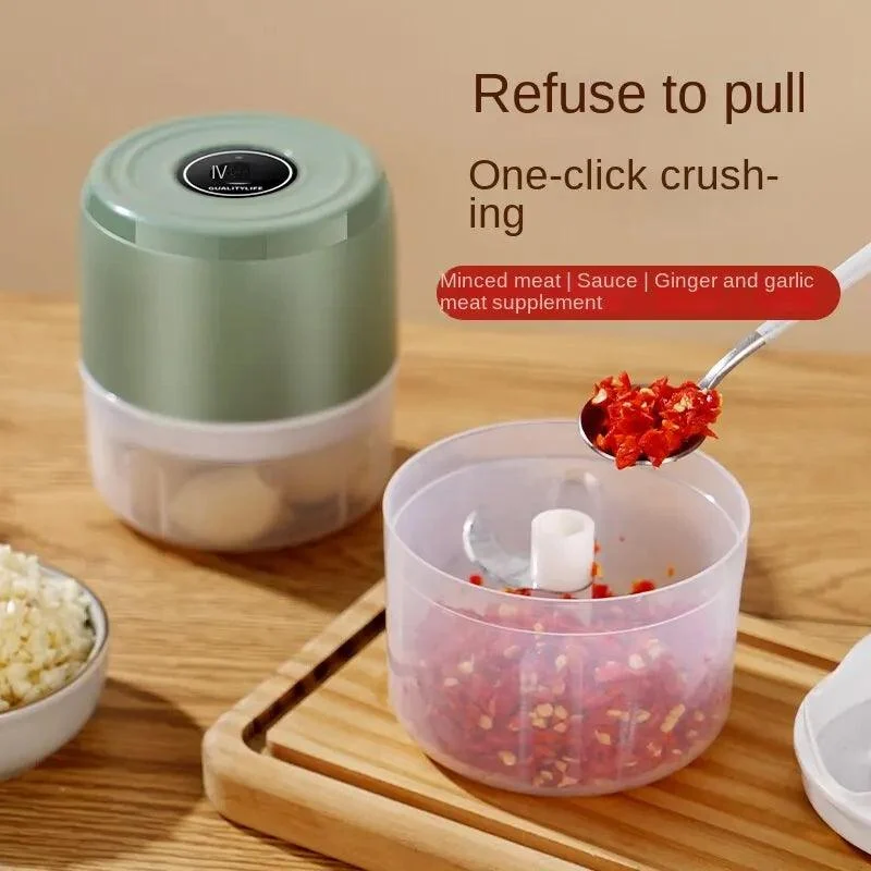 Electric Food Chopper: Mini USB Kitchen Gadgets -