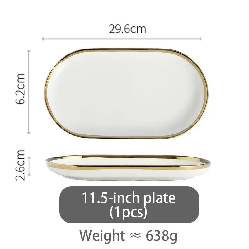 Elegant_Ceramic_Plates_Set_-_-4182013 Elegant Ceramic Plates Set -
