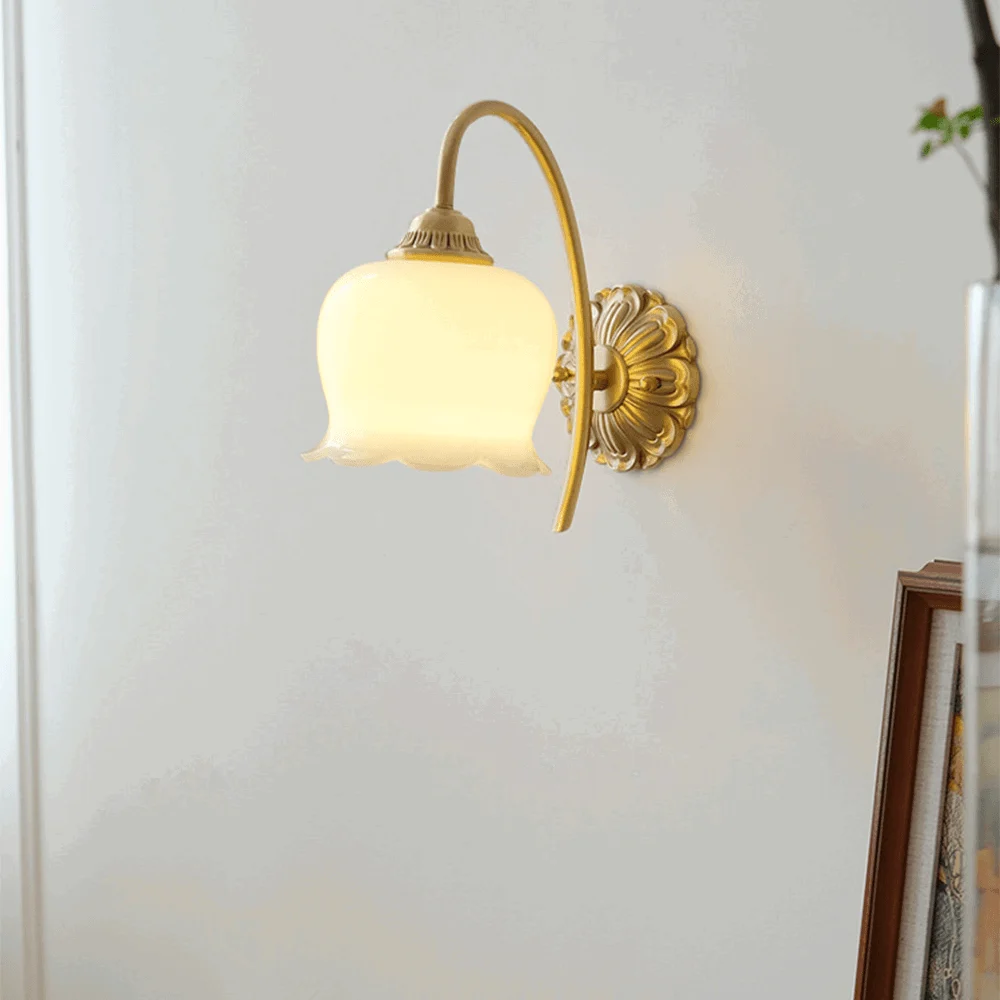 Elegant Copper Glass Wall Lamp -  - #tag1#