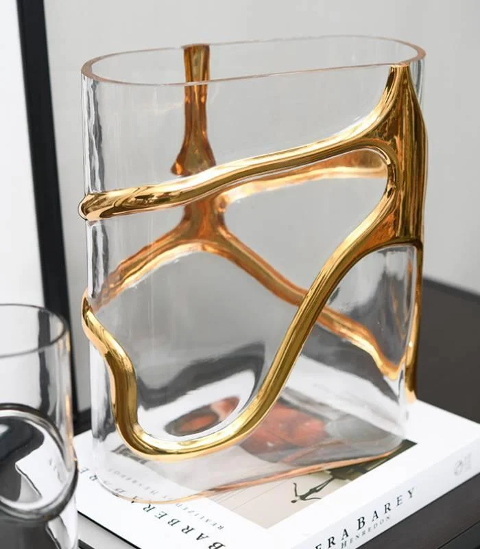 Elegant_Gold_Stem_Glass_Vase_-_-_tag1_-4199610 Elegant Gold Stem Glass Vase - - #tag1#