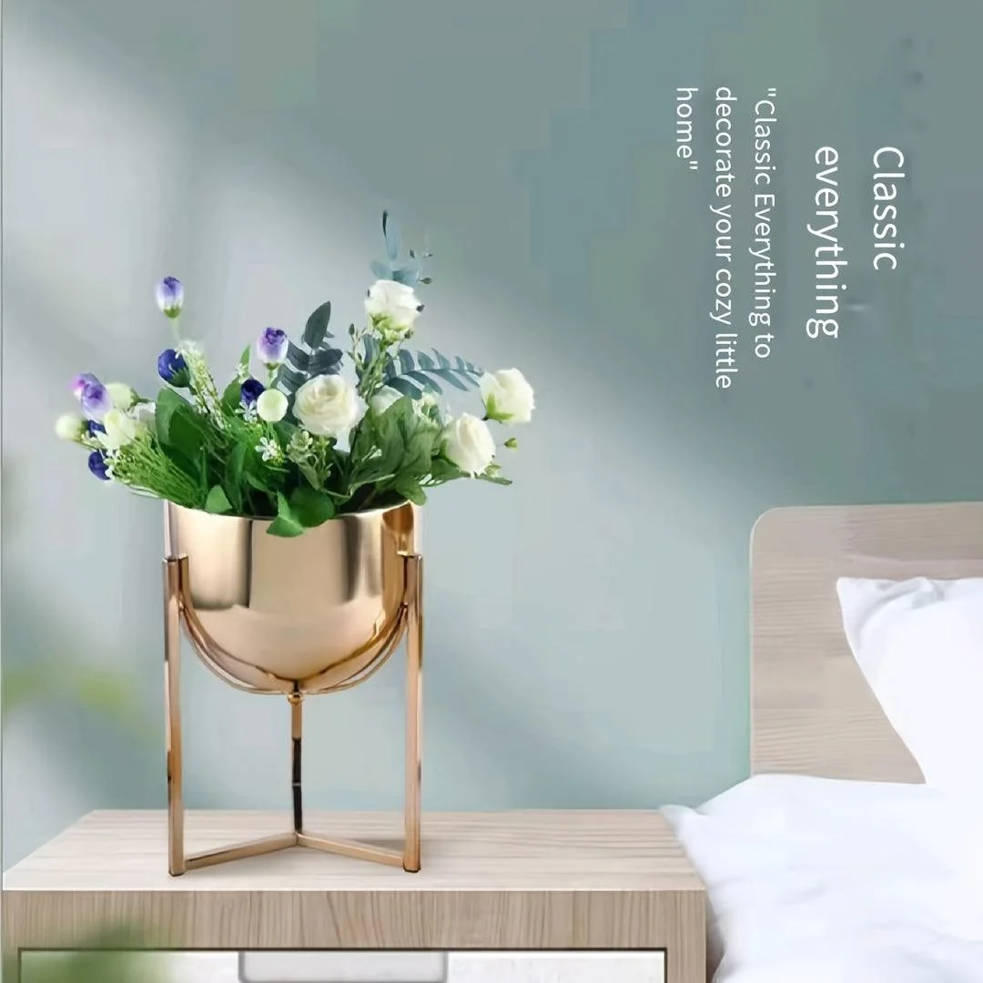 Elegant_Golden_Metal_Flower_Stand_for_Creative_Home_Decor_and_Organization_-_-_tag1_-4212408 Elegant Golden Metal Flower Stand for Creative Home Decor and Organization - - #tag1#