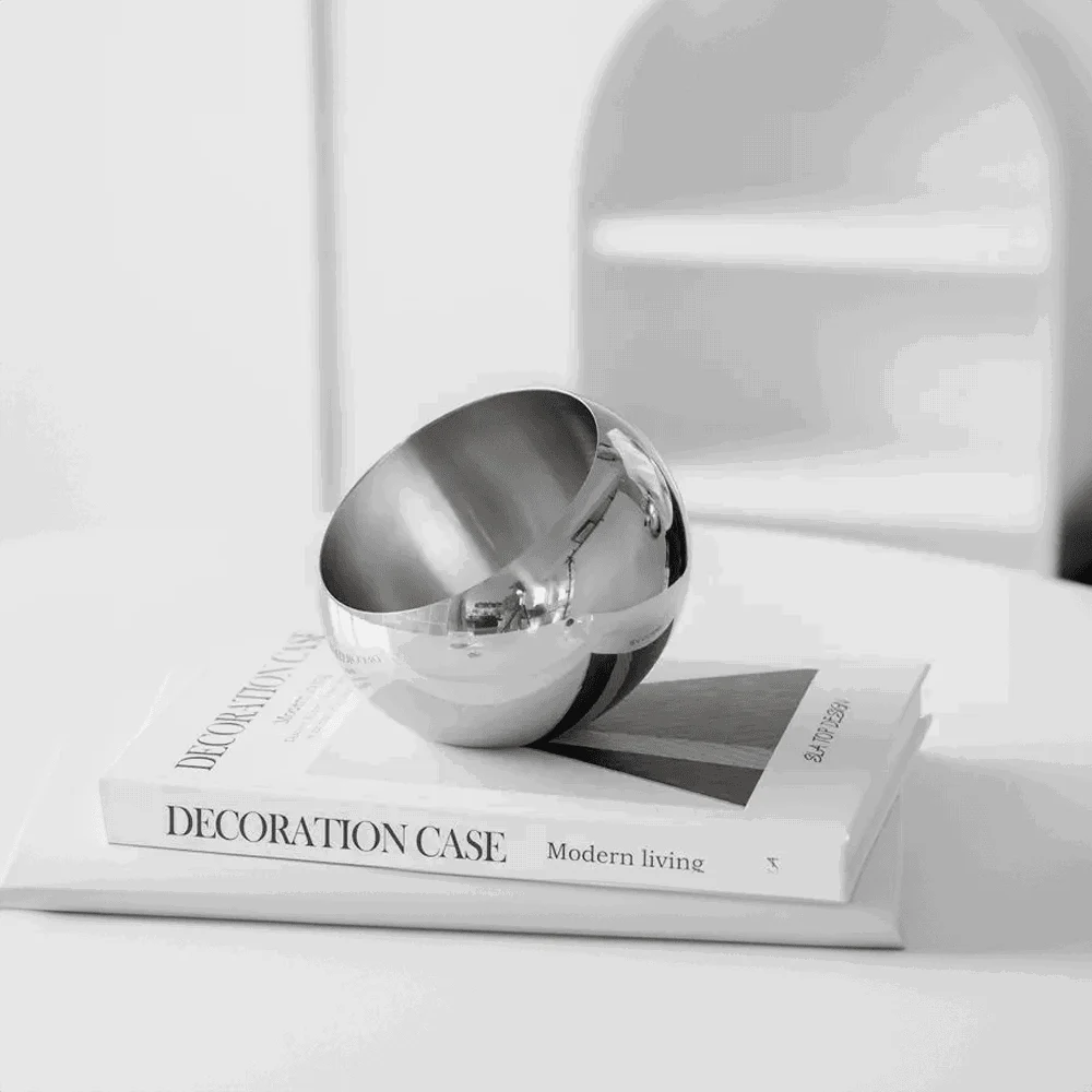 Elegant Stainless Steel Fruit Bowl - - #tag1#