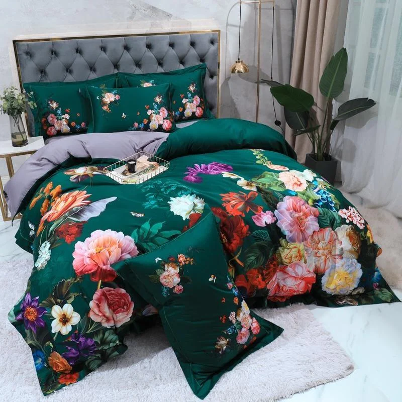 Emerald Green – Duvet Cover Set Made from Egyptian Cotton -  - #tag1#