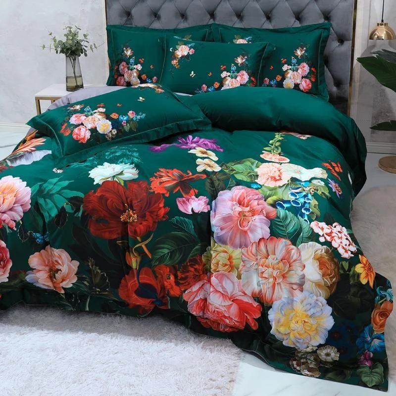Emerald Green – Duvet Cover Set Made from Egyptian Cotton -  - #tag1#