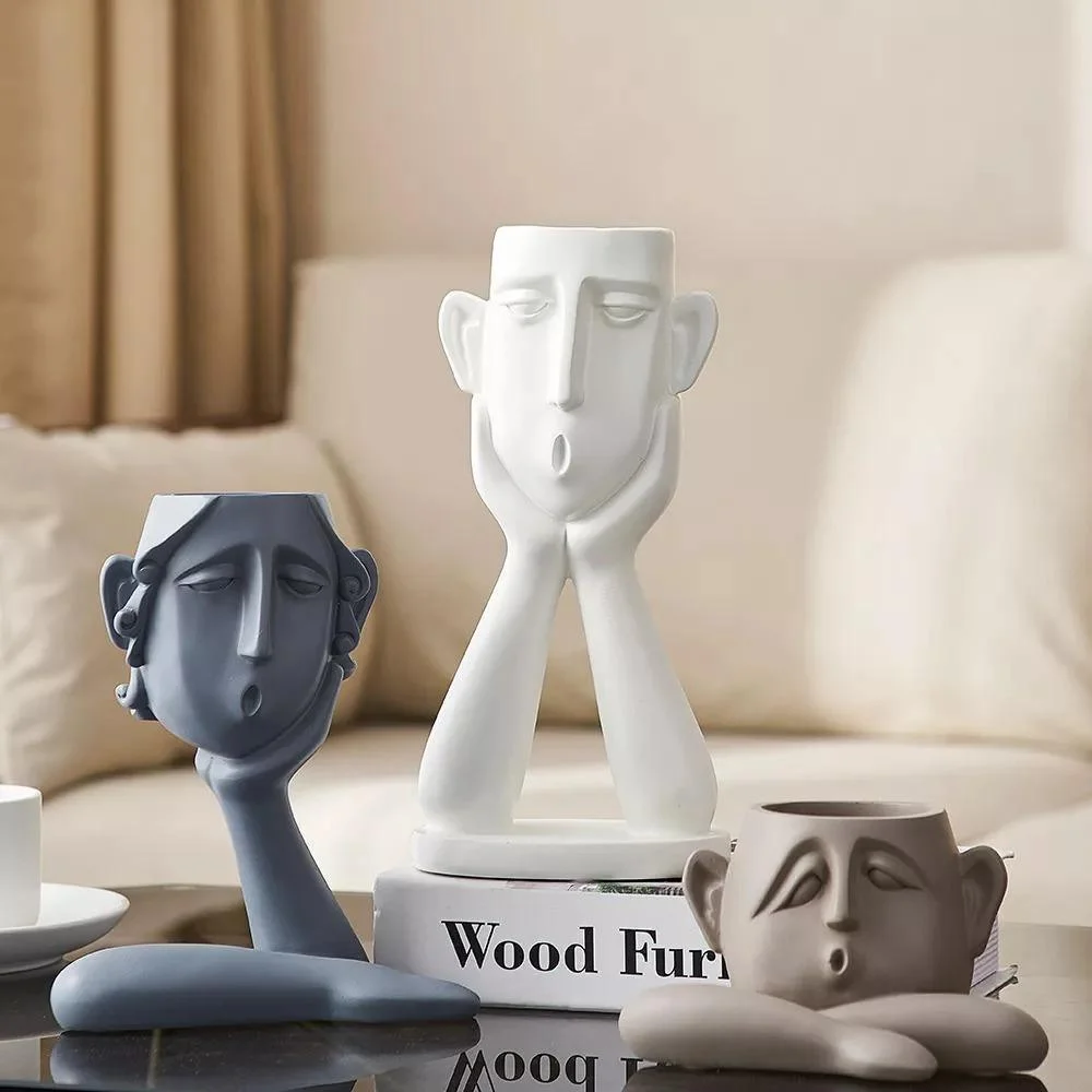 Emotional_Faces_Planter_Sculpture_Trio_-_-4183801 Emotional Faces Planter Sculpture Trio -